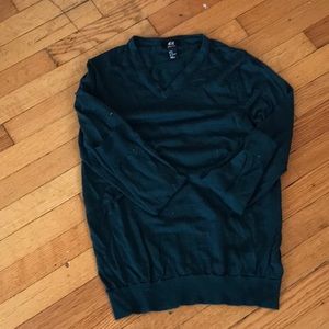 H&M dark green Merino Wool Sweater